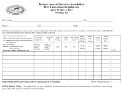 2017 Convention Registration Form