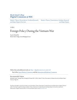 Foreign Policy During the Vietnam War