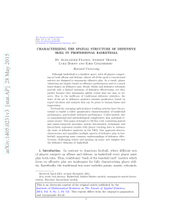 Characterizing the spatial structure of defensive