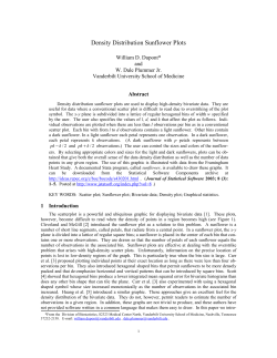 Density Distribution Sunflower Plots