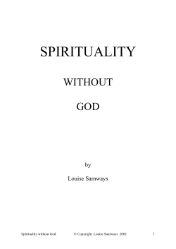 Spirituality without God