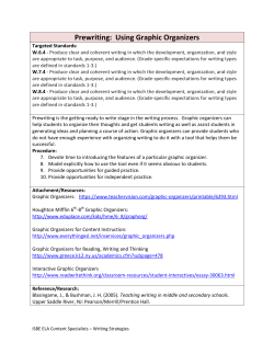 Prewriting: Using Graphic Organizers