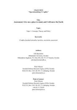Assessment: Give me a place to stand, and I will move the Earth