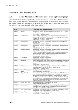 3.1 Marine Mammal and Bird Sites Above Mean High Water Springs
