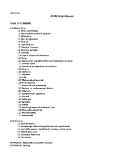 ASTM Style Manual - ASTM International