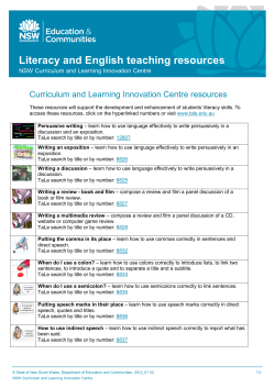 - NSW Department of Education
