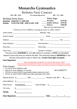 B-Day Party Contract Online