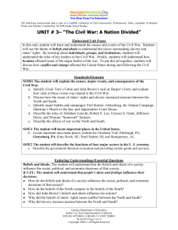 Unit 3 - The Civil War: A Nation Divided