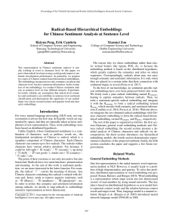 Radical-Based Hierarchical Embeddings for Chinese