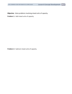 Lesson 6 Concept Development 4 7 Objective: Solve problems