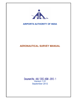 aeronautical survey manual - Airports Authority of India