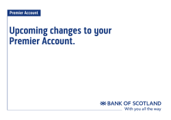 Upcoming changes to your Premier Account.