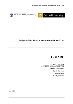 designing safer roads to accommodate driver errors