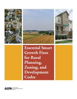 Essential Smart Growth Fixes for Rural Planning, Zoning