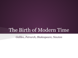 The Birth of Modern Time