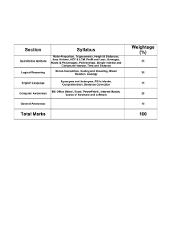 bca test sylabus