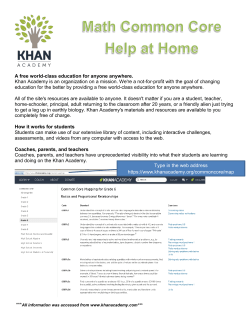 A free world-class education for anyone anywhere. Khan Academy