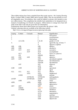 15:41 ABBREVIATION OF MORPHOLOGICAL GLOSSES
