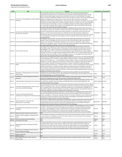 Lecture abstracts.xlsx - International Association for Identification