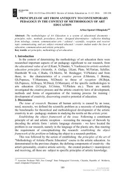 4. PRINCIPLES OF ART FROM ANTIQUITY TO CONTEMPORARY