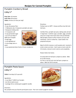 Recipes for Canned Pumpkin