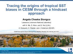 Tracing the origins of tropical SST biases in CESM through a