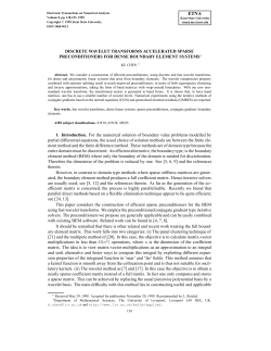 Full Text  - Electronic Transactions on Numerical Analysis