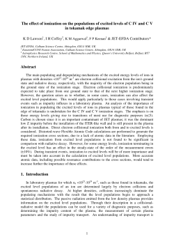 The effect of ionization on the populations of excited levels of C IV