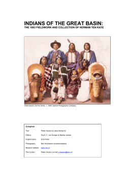 The Great Basin. - Research Center for Material Culture