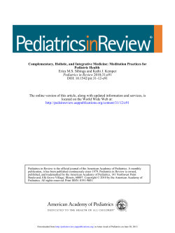 Pediatrics in Review is the official journal of the American