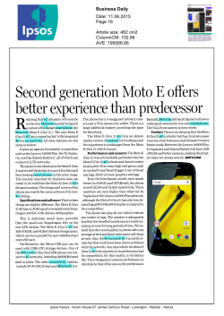Second generation Moto E offers