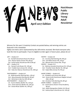April 2017 Edition - Hutchinson Public Library
