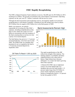 Condition of the FDIC Deposit Insurance Fund