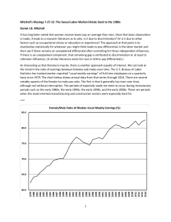 1 Mitchell`s Musings 7-27-15 - Employment Policy Research Network