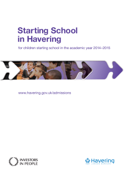 Starting School in Havering