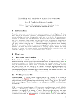 Modelling and analysis of normative contracts - ICE-TCS