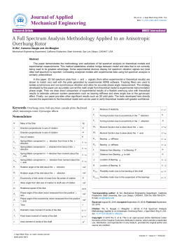 A Full Spectrum Analysis Methodology Applied to an Anisotropic