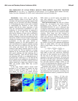 THE FORMATION OF LUNAR SWIRLS: RESULTS FROM HAPKE`S