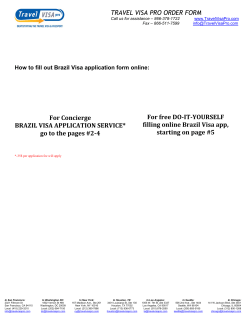 How to fill out Brazil Visa application form online
