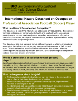 (Soccer) Player - Illinois Center for Injury Prevention