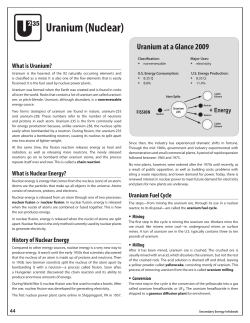 Uranium Article