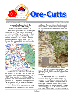 Learning Rockhounding in the California Gold Country Here we are