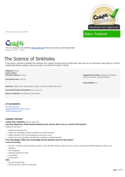 The Science of Sinkholes