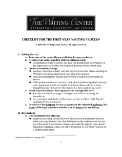 checklist for the first-year writing process1