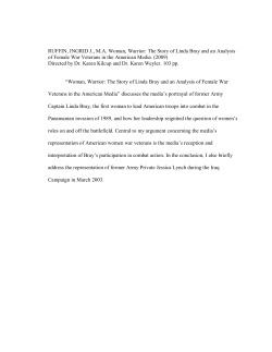 RUFFIN, INGRID J., MA Woman, Warrior