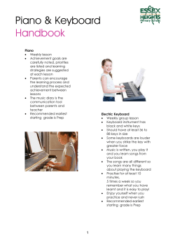 Piano and Keyboard - Essex Heights Primary School