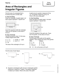 Rectangle, Composite Figure, and Triangle Notes