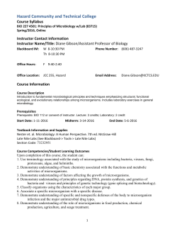 BIO 227 4501 DGibson Spring 2016