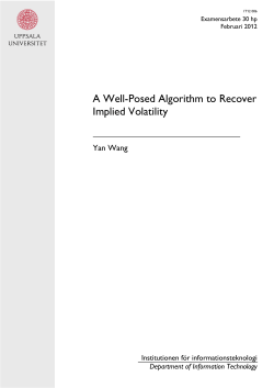 A Well-Posed Algorithm to Recover Implied Volatility
