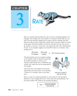 Chapter 3 Rate